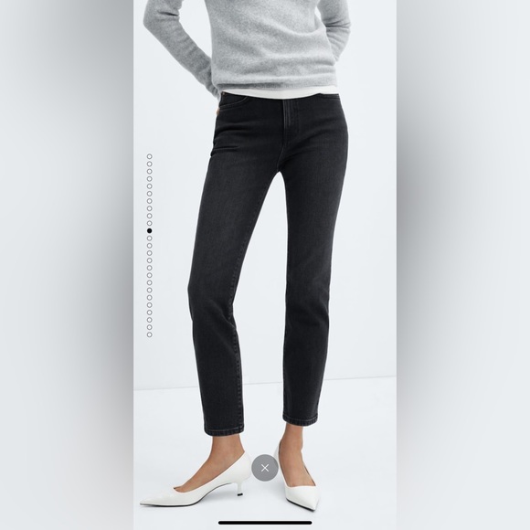 Mango Slim Cropped Jeans NWT - Picture 3 of 4